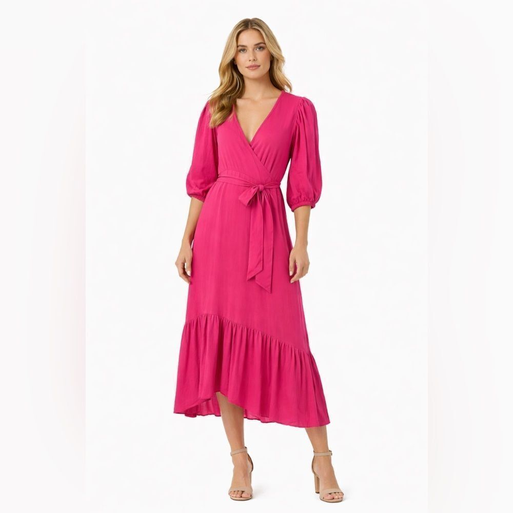 Olivia James Wrap Midi Dress NWOT